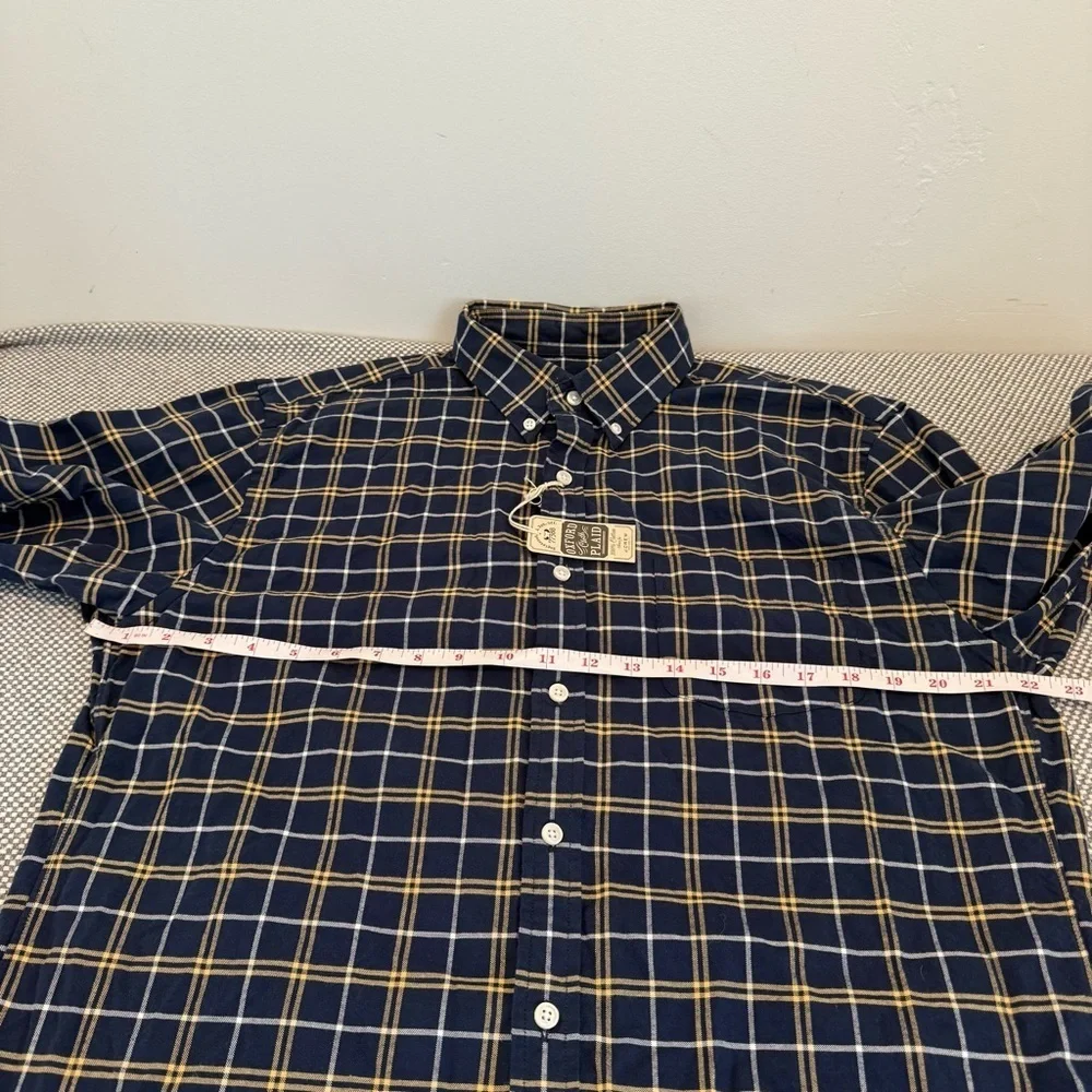 J. Crew Plaid Oxford Cloth Button Down size L